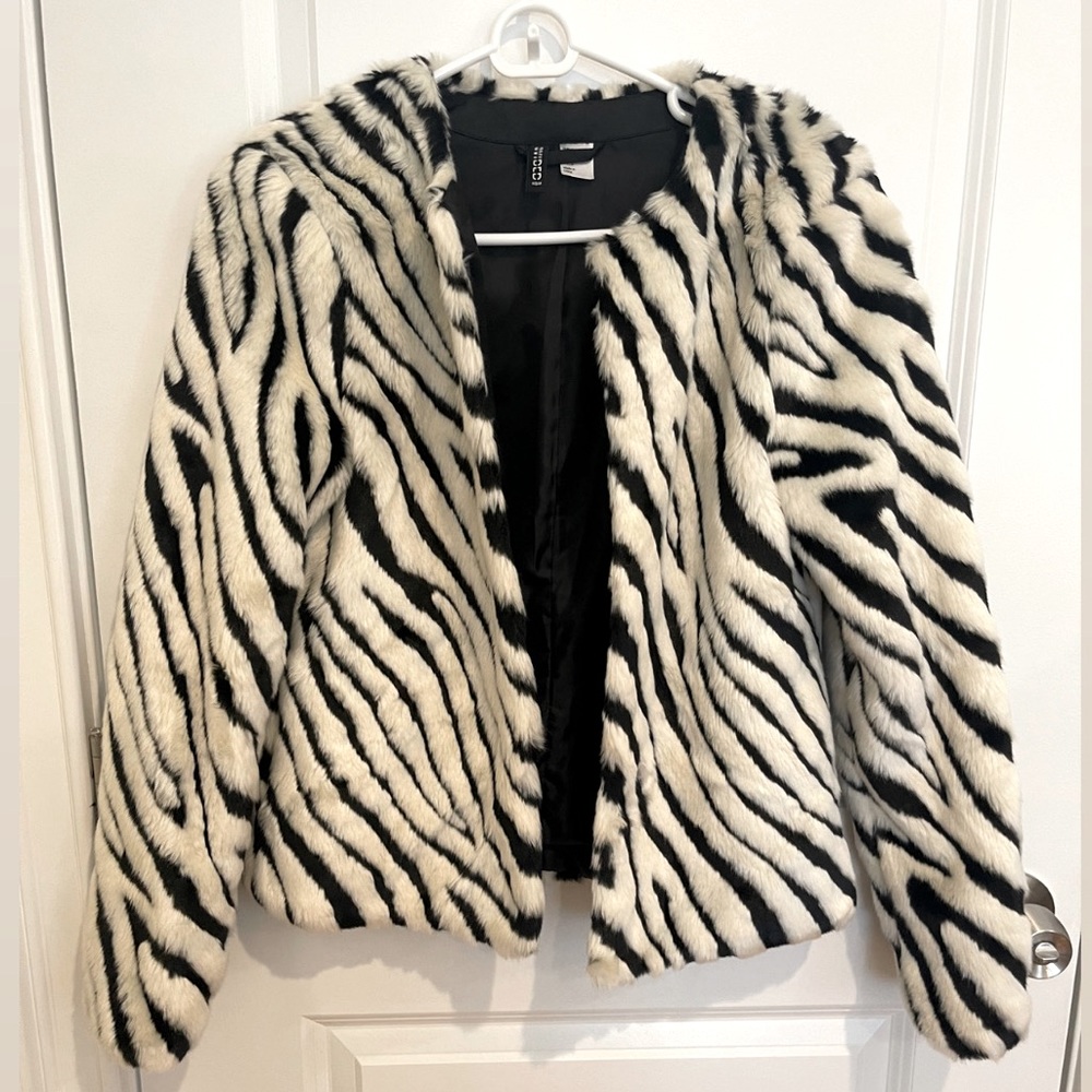 H&M short fur coat